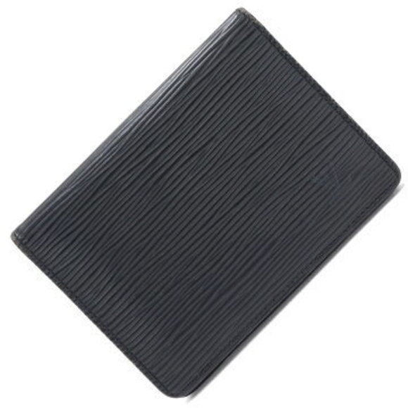 Louis Vuitton Epi Porte Cult Vertical Pass Case Creel Black card - Picture 1 of 6